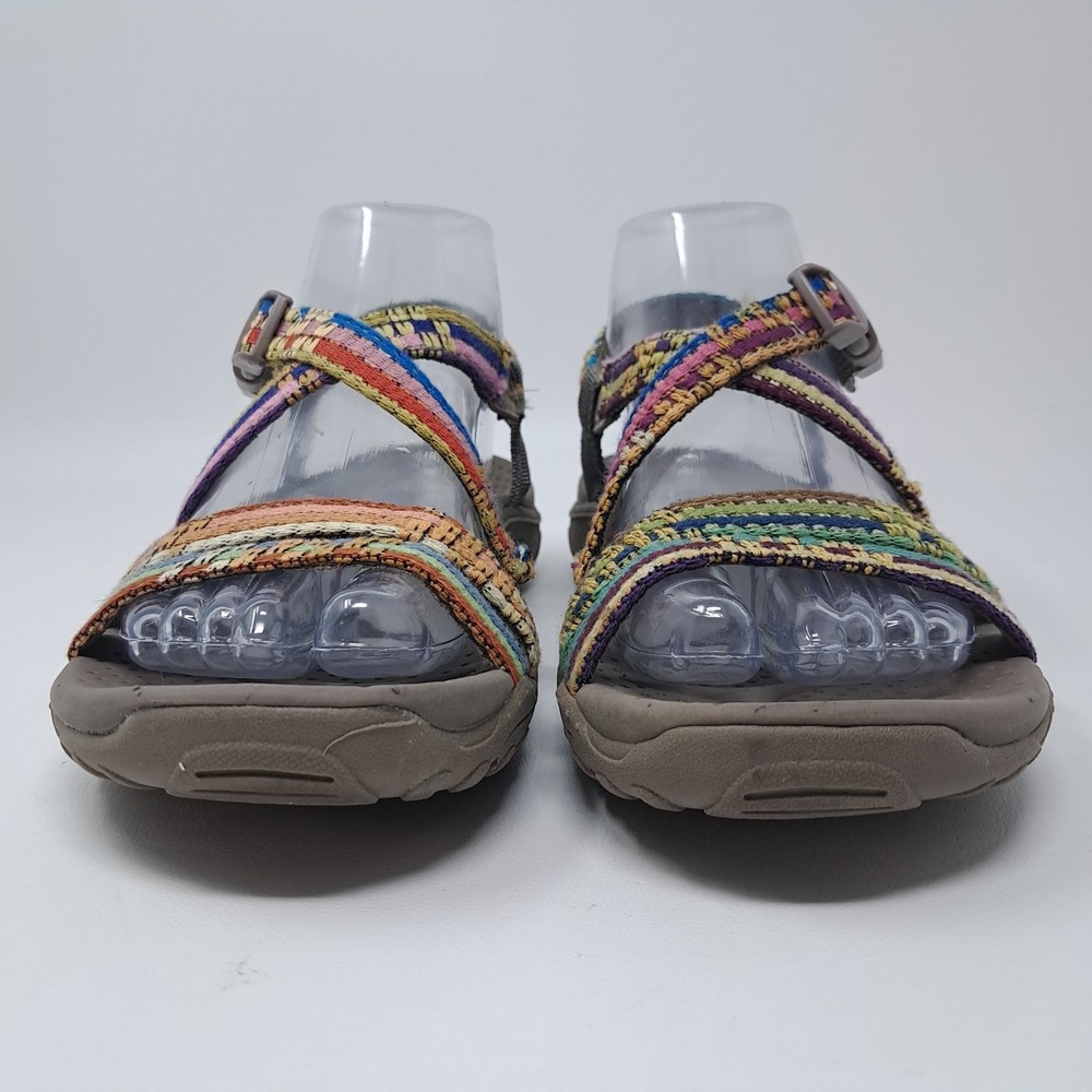 Skechers Reggae Sew Me Sport Sandals Multicolor Woven Fabric Uppers Size 7